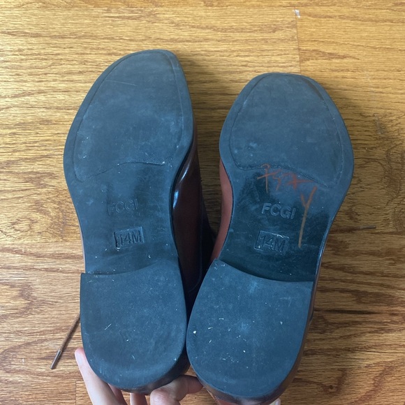 Men's Fabian Couture Monaco Brown Dress Shoes Oxfords Square Toe Lace Up 14M - Picture 6 of 16